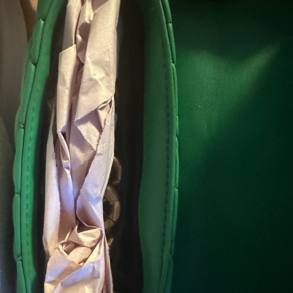 Zara Emerald Quilted Clutch - Picture 5 of 6